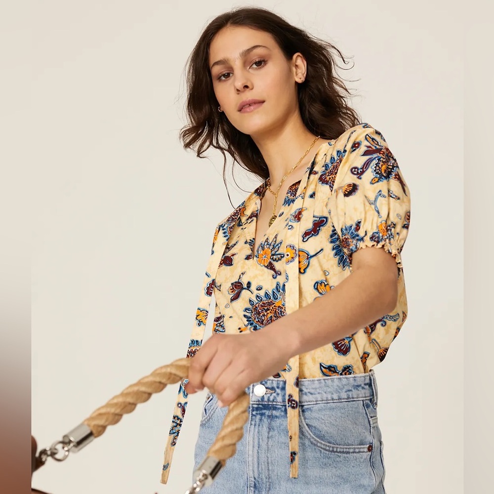 A.L.C. Printed Ellis top 6